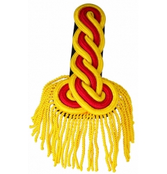 Epaulette Red / Yellow Corded with Fringe